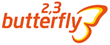 2,3 Butterfly Logo